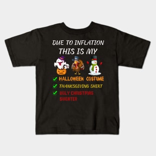 Coffee Inflation This Is My Halloween Thanksgiving Christmas Kids T-Shirt